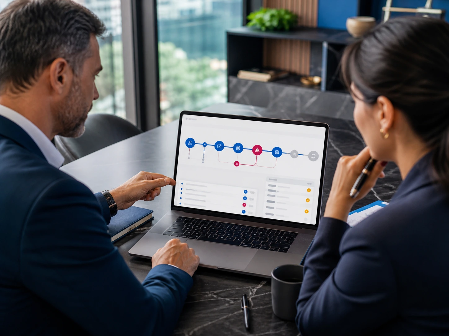 Fluxo de entrada, ativação, adoção e primeira entrega de valor no onboarding.